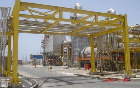 Steel pipe rack structure